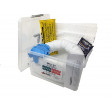 10 Litre Oil and Fuel Spill Kit in a Clip Top Case