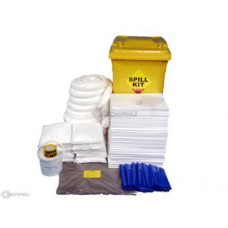 350 Litre Oil and Fuel Only Spill Kit in Wheeled Bin