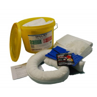10 Litre Oil and Fuel Spill Kit in a Tub