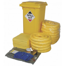 255 Litre Chemical/Universal Spill Kit in Wheeled Bin