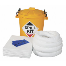 65 Litre Oil and Fuel Spill Kit in Plastic Drum